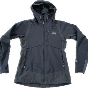 REI Co-Op Gore Windstopper Women Small Black Jacket